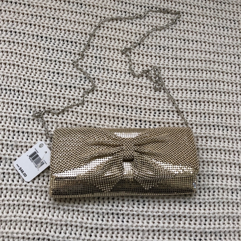 Jessica McClintock Gold clutch
